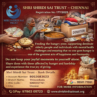 Shri Shirdi Sai Trust - spreading happiness through the joy of giving